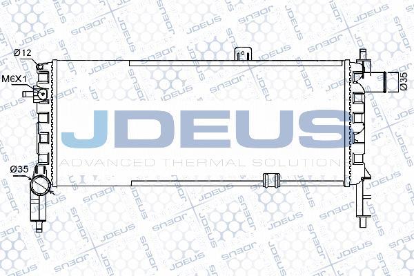 Jdeus 020V07 - Радіатор, охолодження двигуна autocars.com.ua