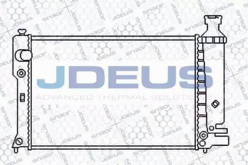 Jdeus 021E22 - Радіатор, охолодження двигуна autocars.com.ua