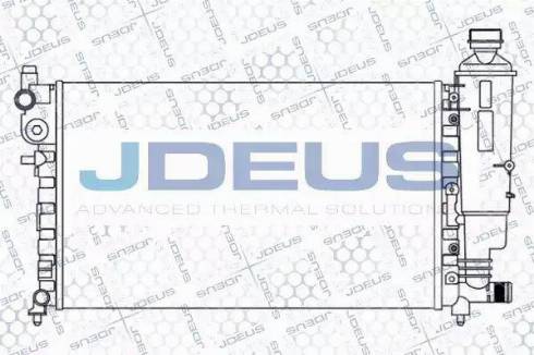 Jdeus 021E29 - Радіатор, охолодження двигуна autocars.com.ua