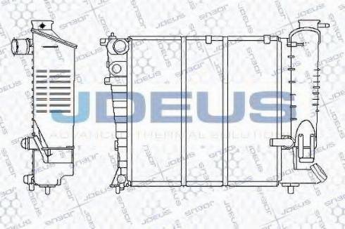 Jdeus 021E30 - Радіатор, охолодження двигуна autocars.com.ua