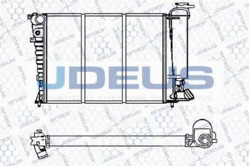 Jdeus 021E34 - Радіатор, охолодження двигуна autocars.com.ua