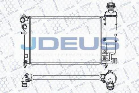 Jdeus 021M45 - Радіатор, охолодження двигуна autocars.com.ua