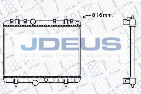 Jdeus 021M48 - Радіатор, охолодження двигуна autocars.com.ua