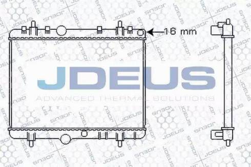 Jdeus 021M49 - Радіатор, охолодження двигуна autocars.com.ua