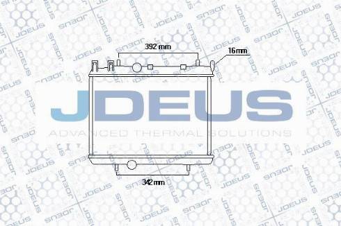 Jdeus 021M50A - Радіатор, охолодження двигуна autocars.com.ua