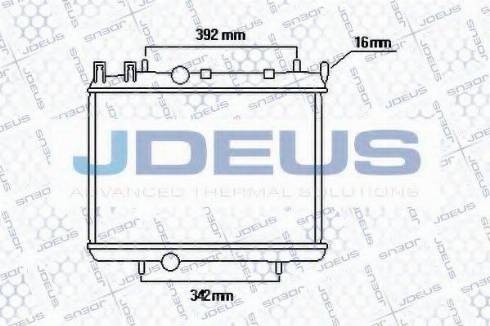 Jdeus 021M50 - Радіатор, охолодження двигуна autocars.com.ua