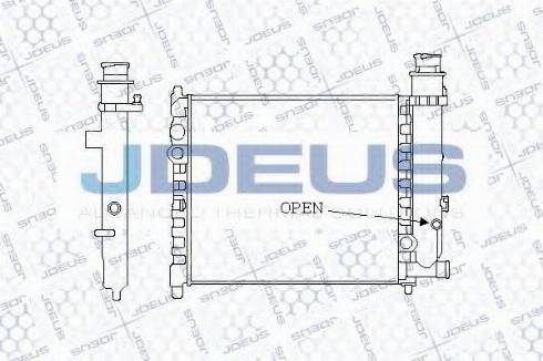 Jdeus 021V01 - Радіатор, охолодження двигуна autocars.com.ua