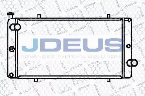 Jdeus 021V13 - Радіатор, охолодження двигуна autocars.com.ua