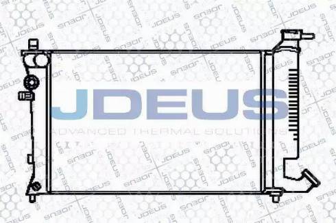 Jdeus 021V16 - Радіатор, охолодження двигуна autocars.com.ua