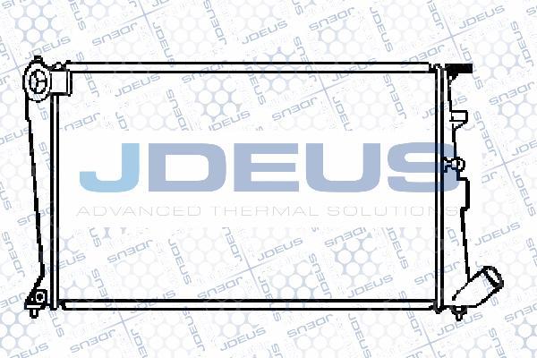 Jdeus 021V28 - Радіатор, охолодження двигуна autocars.com.ua