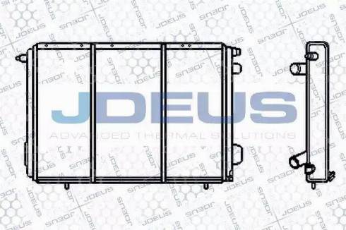 Jdeus 023B45 - Радіатор, охолодження двигуна autocars.com.ua