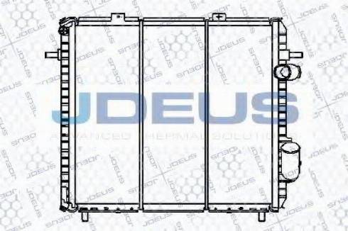 Jdeus 023B46 - Радіатор, охолодження двигуна autocars.com.ua