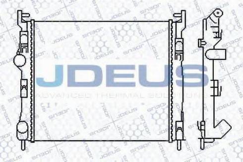 Jdeus 023M41 - Радіатор, охолодження двигуна autocars.com.ua