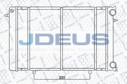 Jdeus 023M75 - Радіатор, охолодження двигуна autocars.com.ua