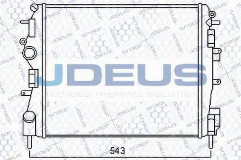 Jdeus 023M86 - Радиатор, охлаждение двигателя autodnr.net