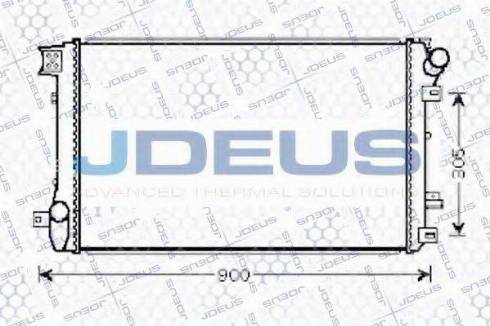 Jdeus 023M89 - Радіатор, охолодження двигуна autocars.com.ua