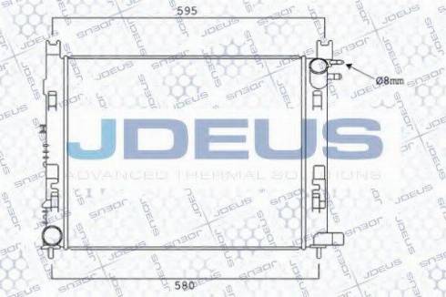 Jdeus 023M96 - Радіатор, охолодження двигуна autocars.com.ua