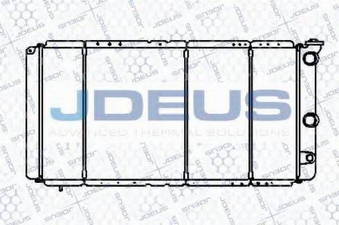 Jdeus 023V04 - Радіатор, охолодження двигуна autocars.com.ua