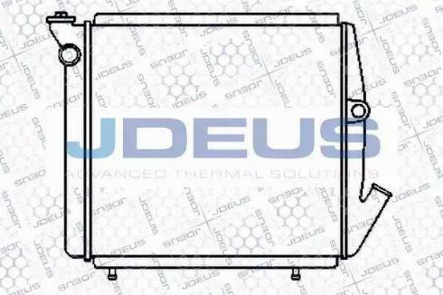 Jdeus 023V15 - Радіатор, охолодження двигуна autocars.com.ua