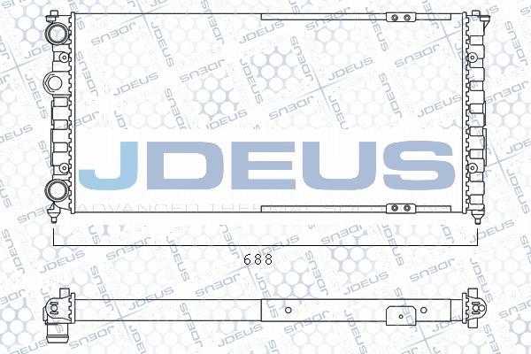 Jdeus 025M19 - Радіатор, охолодження двигуна autocars.com.ua