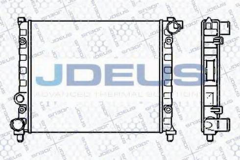 Jdeus 025V01 - Радіатор, охолодження двигуна autocars.com.ua