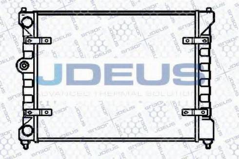 Jdeus 025V11 - Радіатор, охолодження двигуна autocars.com.ua