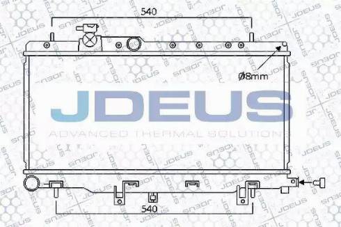 Jdeus 026M04 - Радіатор, охолодження двигуна autocars.com.ua