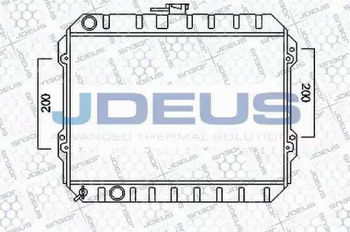 Jdeus 028M01 - Радіатор, охолодження двигуна autocars.com.ua