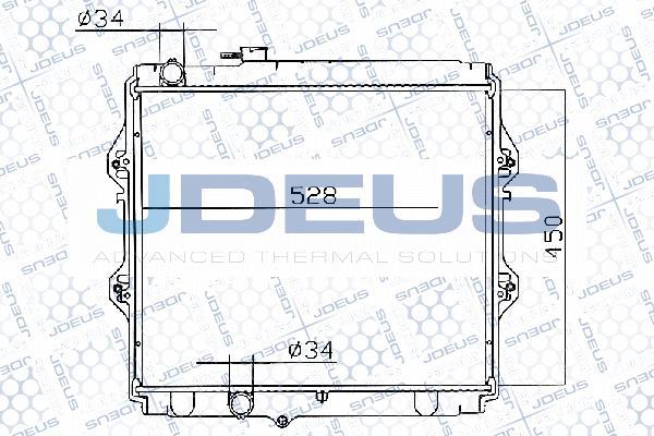 Jdeus 028M28 - Радіатор, охолодження двигуна autocars.com.ua