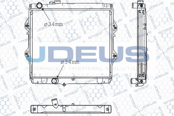 Jdeus 028M29 - Радіатор, охолодження двигуна autocars.com.ua