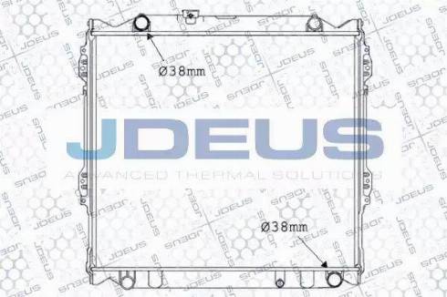 Jdeus 028M44 - Радіатор, охолодження двигуна autocars.com.ua