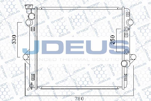 Jdeus 028M46 - Радіатор, охолодження двигуна autocars.com.ua