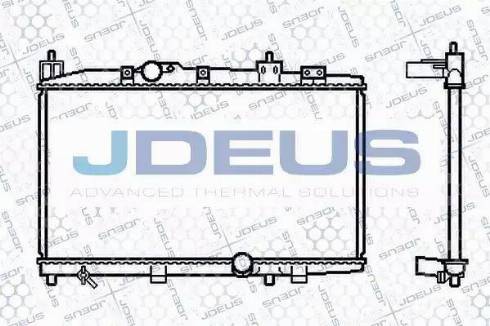 Jdeus 028M63 - Радіатор, охолодження двигуна autocars.com.ua