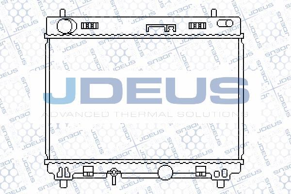 Jdeus 028M67 - Радіатор, охолодження двигуна autocars.com.ua