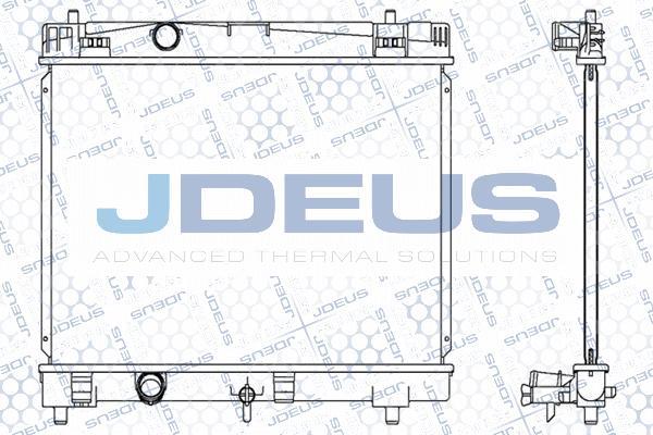 Jdeus 028M68 - Радіатор, охолодження двигуна autocars.com.ua