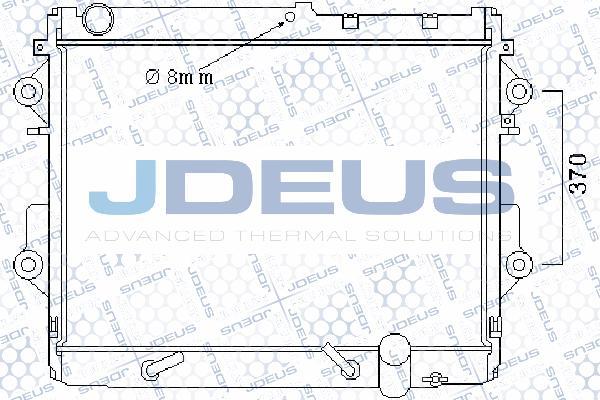 Jdeus 028M77 - Радіатор, охолодження двигуна autocars.com.ua