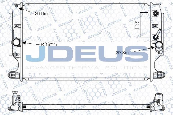 Jdeus 028M92 - Радіатор, охолодження двигуна autocars.com.ua