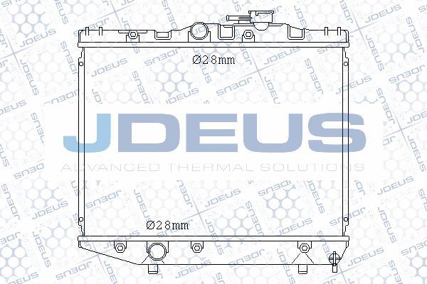 Jdeus 028N08 - Радіатор, охолодження двигуна autocars.com.ua