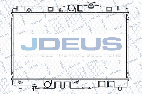 Jdeus 028N11 - Радіатор, охолодження двигуна autocars.com.ua