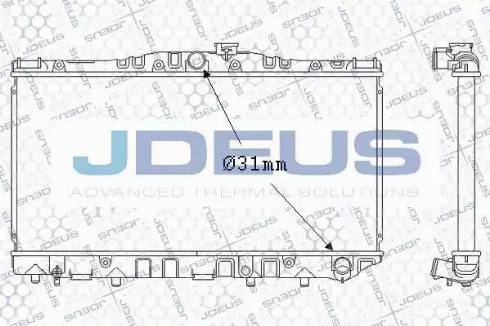 Jdeus 028N13 - Радіатор, охолодження двигуна autocars.com.ua