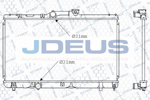 Jdeus 028N21 - Радіатор, охолодження двигуна autocars.com.ua