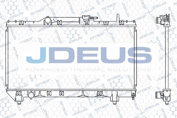 Jdeus 028N23 - Радіатор, охолодження двигуна autocars.com.ua
