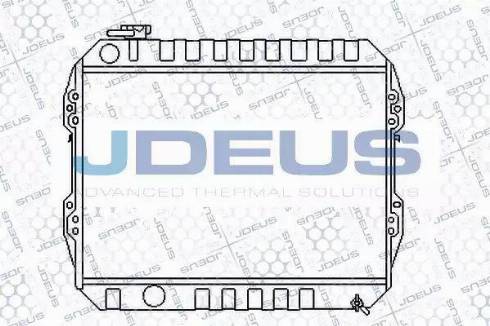 Jdeus 028N30 - Радіатор, охолодження двигуна autocars.com.ua