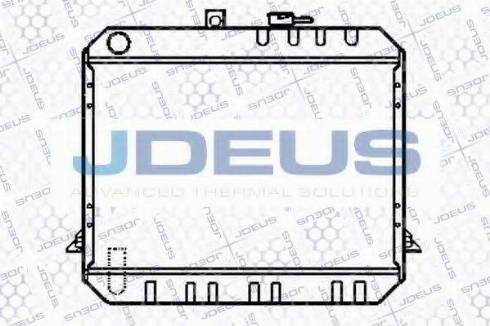 Jdeus 028N33 - Радіатор, охолодження двигуна autocars.com.ua