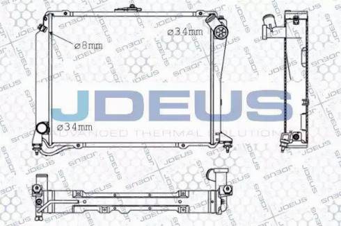 Jdeus 028N34 - Радіатор, охолодження двигуна autocars.com.ua