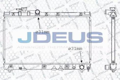 Jdeus 028N43 - Радіатор, охолодження двигуна autocars.com.ua