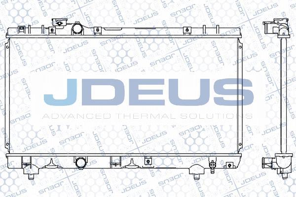 Jdeus 028N48 - Радіатор, охолодження двигуна autocars.com.ua