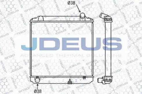 Jdeus 028N55B - Радіатор, охолодження двигуна autocars.com.ua