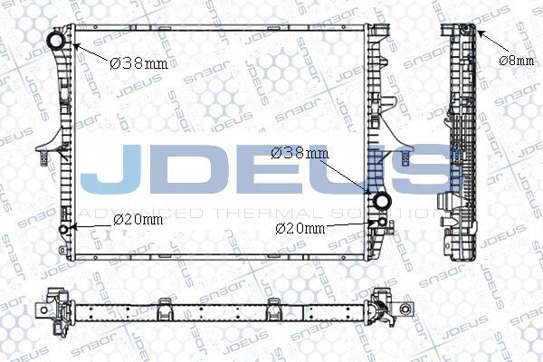 Jdeus 030M29 - Радіатор, охолодження двигуна autocars.com.ua