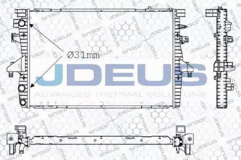 Jdeus 030M52 - Радіатор, охолодження двигуна autocars.com.ua